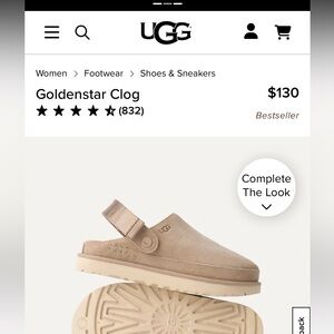 UGG Goldenstar Clog in Cream